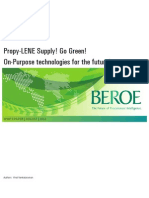 Propy-LENE Supply! Go Green! On-Purpose Technologies For The Future