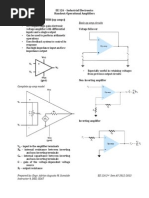 Basic Op-Amp Circuits: EE 126 - Industrial Electronics Handout: Operational Amplifiers Operational Amplifiers (Op-Amps)