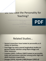 Do You Have The Personality For Teaching?