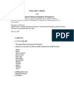 Notas Sobre A Música e Os Instrumentos Musicais Populares Portugueses