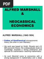 Alfred Marshall & Neocassical Economics