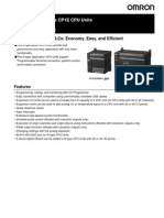 Datasheet PLC OMRON CP1E