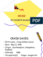 Music: My Favorite Musician