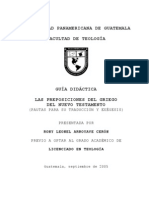 Las Preposiciones Del Griego Del N.T. (Pautas para Su Traduc