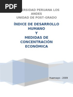 Indice de Desarrollo Humano