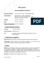 Msds Aceite Motor SAE 15W40