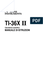 Manuale Di Istruzioni Ti-36x II