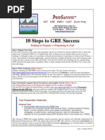 GRE PREP Ten Steps To Success