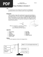 HSC Phy Pendulum Prac