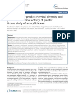 Can Phylogeny Predict Chemical Diversity and and Potenctial Medicinal Activity of Plants - A Case Study of Amaryllidaceae