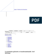 Grammaire Générative