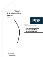 Module Formation Techniques Communication Animation CASOP 2007