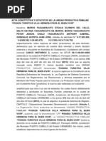 Acta Constitutiva y Estatutos de La Unidad Productiva Familiar