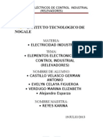 Elementos Electronicos de Control Industrial (Relevadores)