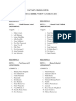 Nama Kelompok PPSM Jurusan Keperawatan