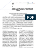 Host Preference and Performance of Fruit Flies Bactrocera Zonata (Saunders) and Bactrocera Cucurbitae (Coquillett) (Diptera: Tephritidae) For Various Fruits and Vegetables