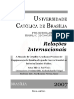 A Atuação de Oswaldo Aranha No Processo de Engajamento Do Brasil Na Segunda Guerra Mundial Ao Lado Dos Estados Unidos.