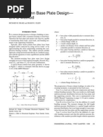 Beam Column Base Plate Design