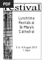 ST Mary's Cathedral Festival Lunchtime Recitals Week 2