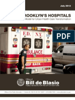 Bill de Blasio's Report, "Saving Brooklyn Hospitals"