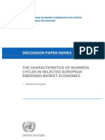 Discussion Paper Series: The Characteristics of Business Cycles in Selected European Emerging Market Economies