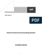 Internal Control and Accounting Systems: Student Notes