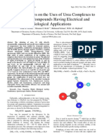 Chemical Studies On The Uses of Urea Complexes To Synthesize Compounds Having Electrical and Biological Applications