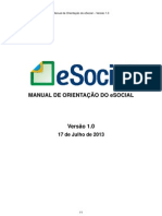 Manual de Orientacao Do Esocial - Versao 1.0