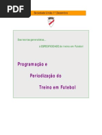 Programação e Periodização Do Treino em Futebol