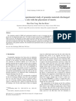 The Simulation and Experimental Study of Granular Materials Discharged From A Silo With The Placement of Inserts