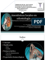 Anestésicos Locales en Odontología