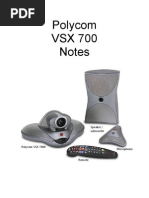 Polycom VSX 700 Notes: Speaker / Subwoofer