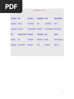 C Major C (Dim) C6 C6/9 C7 (b5) C7 (Aug) C (Add9) C9 C13 C13 (b9) CM (Maj7) Cm7