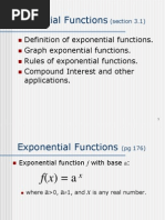 3.1 Exponential Functions