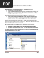 Hyperion Planning Start and Stop Procedures