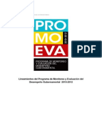 Lineamientos PROMOEVA 20101129