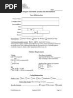 Quote Request For Powell Systems ES-100 Palletizer: Date