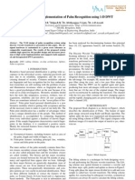 An Hardware Implementation of Palm Recognition Using 1-D DWT