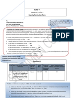 Gratuity Fund Nomination Form-Married