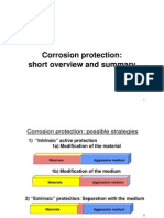 Corrosion Protection: Short Overview and Summary