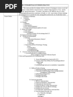 Course Outline For NCM