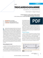 Électrocardiogramme: Indications Et Interprétations Orientation Diagnostique