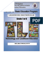 Ia - Electricity LM Grade 7 & 8 P&D