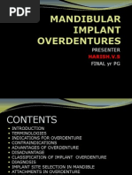 Mandibular Implant Overdentures