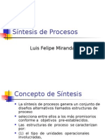 Síntesis de Procesos