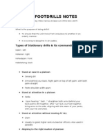 NCC FOOTDRILLS NOTES Prepared by MSG Vernice Kristen Lim