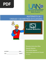 Unidad Didáctica I Geometría Euclidiana