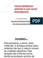 Polimeros Sinteticos Como Biomateriais Aula 3