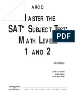 Master The SAT Subject Test-Math Level 1 and 2