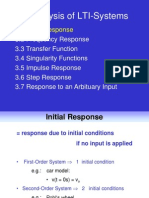 Analysis of LTI-Systems: 3.1 Initial Response